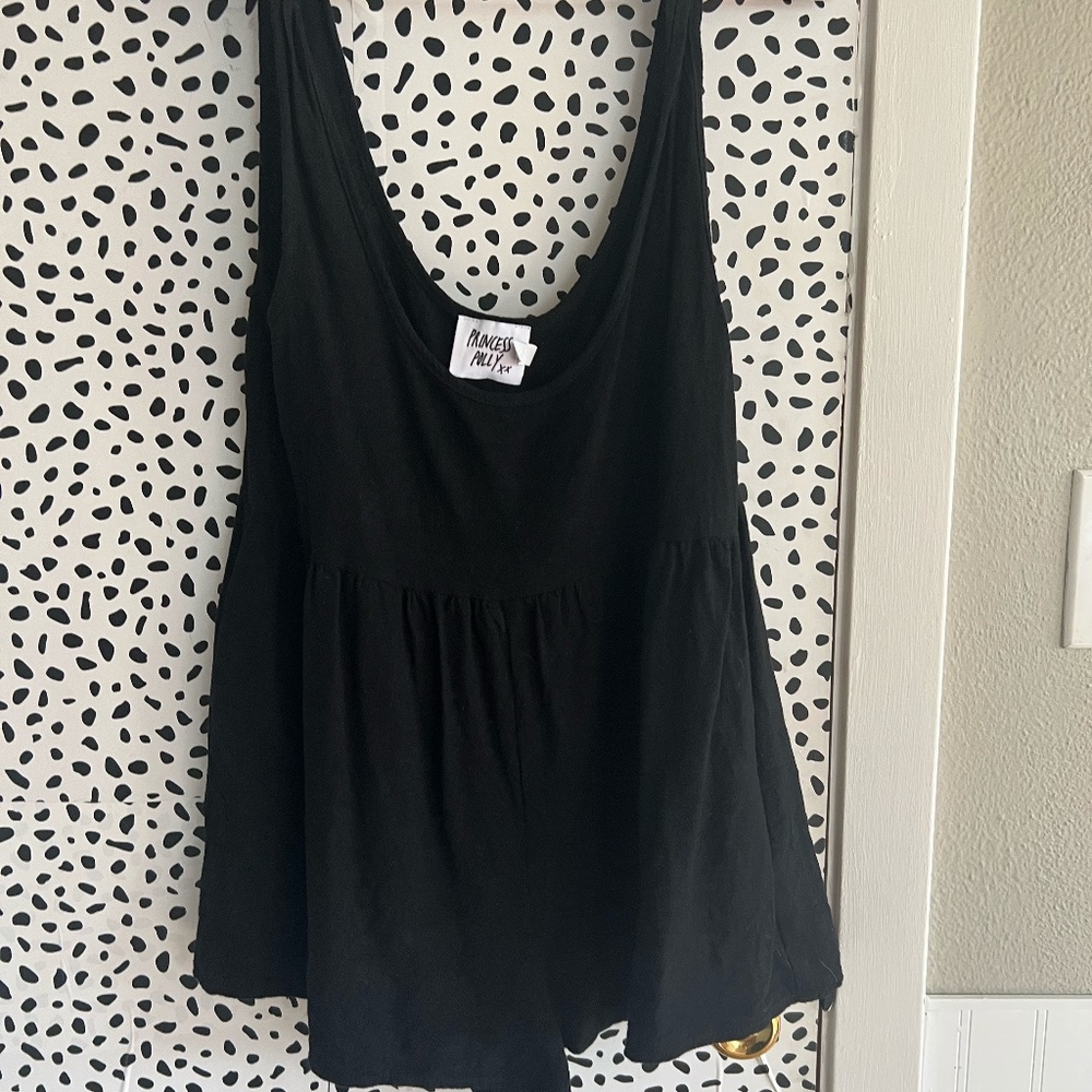 Princess Polly Tay Romper Black